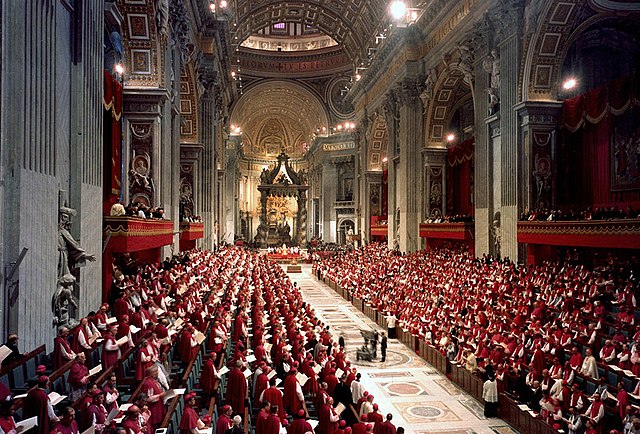 Le concile Vatican II en session