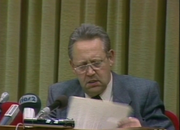 Günter Schabowski le 9 novembre 1989